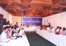 Citizens’ interface with MPs/MLAs at Bhubaneswar, Orissa, April 2007.  Seen are participants representing civil society, government of Orissa, media,  intellectuals and other eminent people from Orissa along with visiting MPs/MLAs